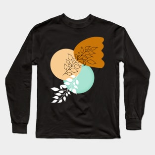 MINIMALIST BOHO LEAVES _ SIMPLE AND STYLISH Long Sleeve T-Shirt